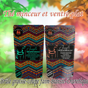 Thé - Duo Pack Femme Jungle Thé Minceur Détox et Ventre plat 28 jours